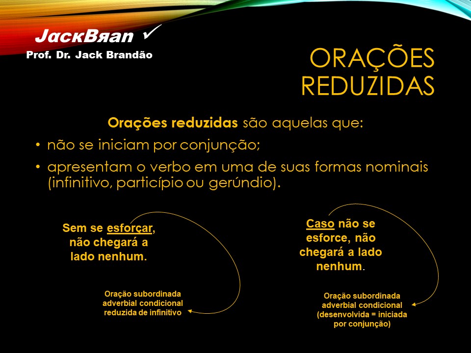 Jack Brandão; gramática, orações subordinadas adverbiais, acentuação gráfica; JackBran Consult; ENEM, Vestibular, Concursos