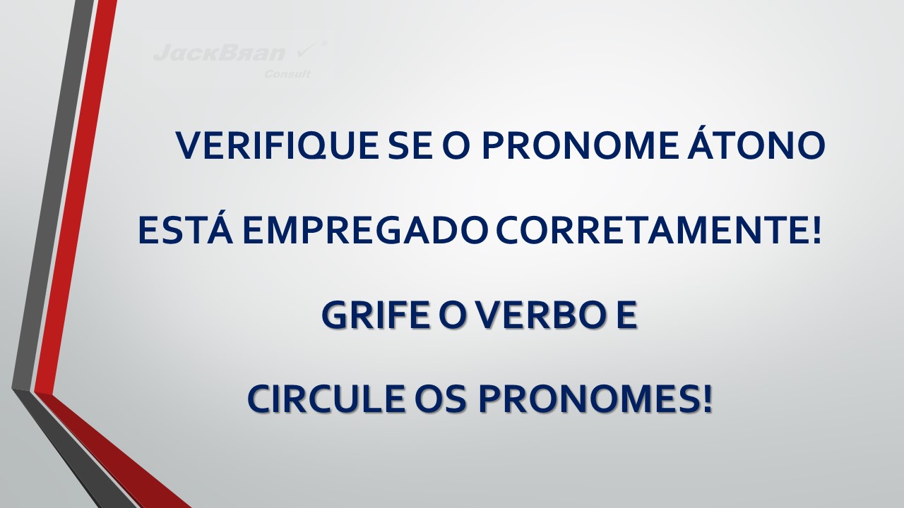 Jack Brandão; gramática, colocação pronominal; JackBran Consult; ENEM, Vestibular, Concursos