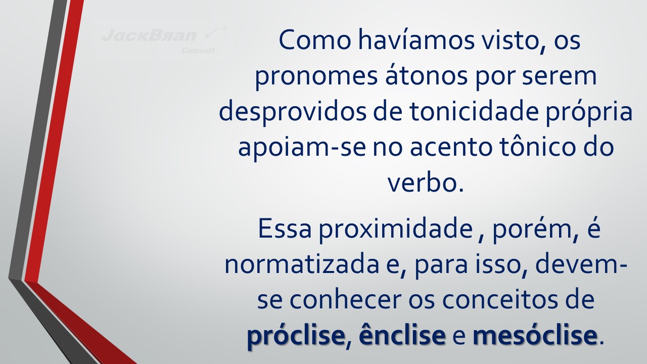 Jack Brandão; gramática, colocação pronominal; JackBran Consult; ENEM, Vestibular, Concursos