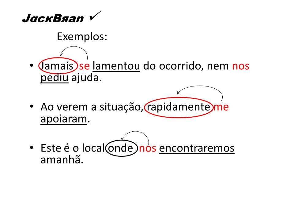 Jack Brandão; gramática, estudo pronominal, colocacao_pronominal; JackBran Consult; ENEM, Vestibular, Concursos